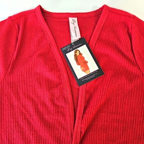 NEW Leg Avenue Love Me Long Johns Romper Red Lounge PJs M/L Yandy - Picture 3 of 6